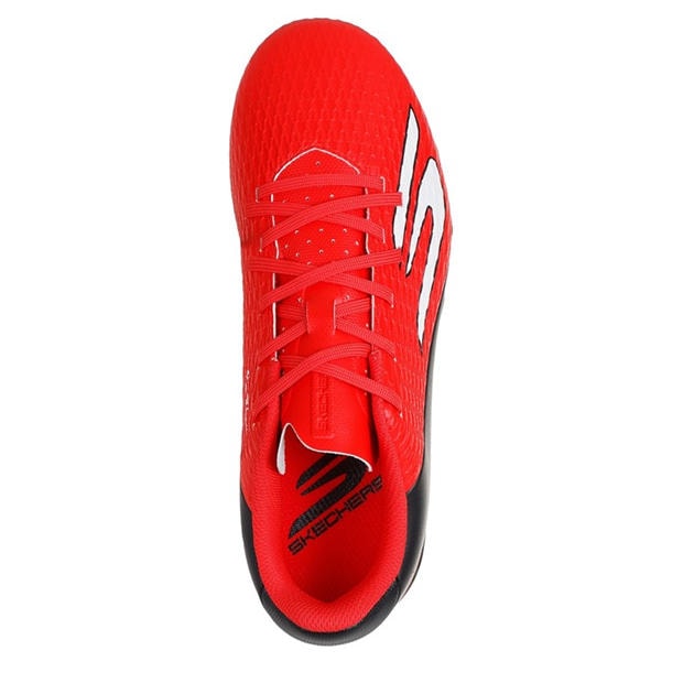 Red/Black - Skechers - SKX.2 Juniors Firm Ground Football Boots