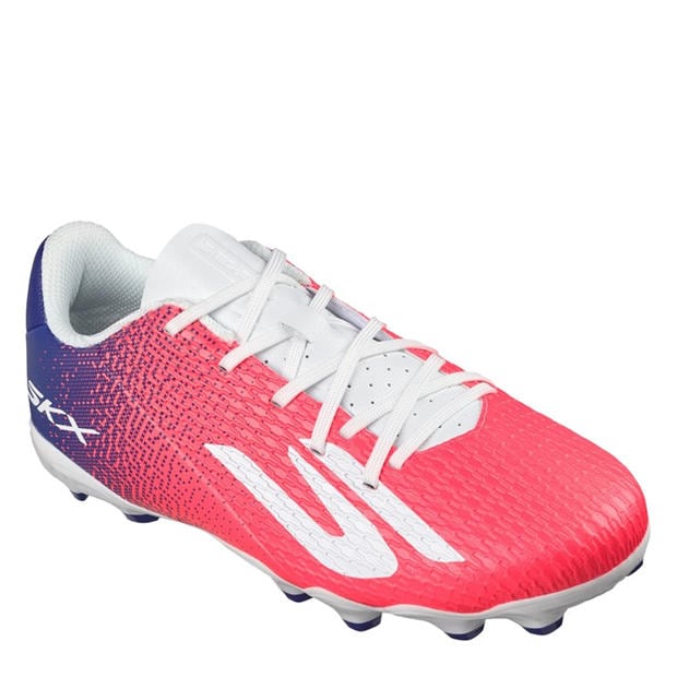 Blue/Pink - Skechers - SKX.2 Juniors Firm Ground Football Boots