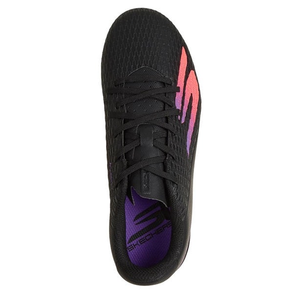 Black/Purple - Skechers - SKX.2 Juniors Firm Ground Football Boots