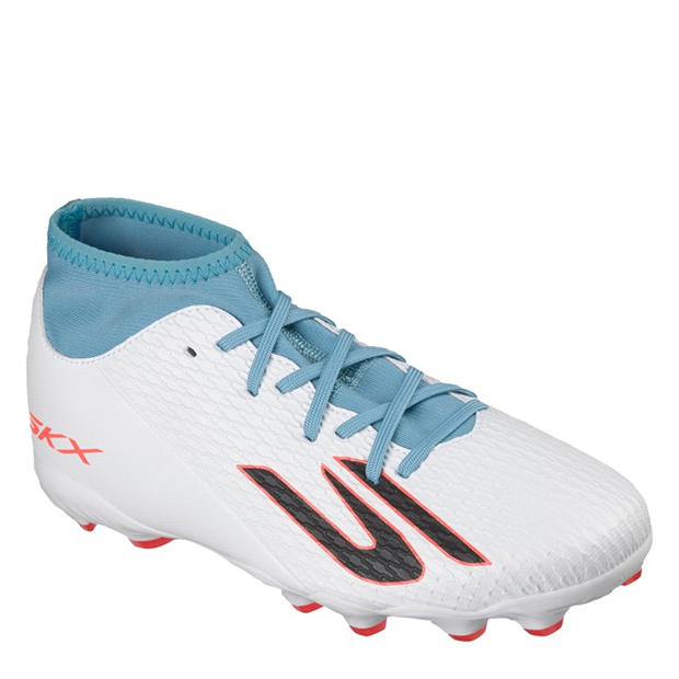 White/Blue - Skechers - SKX.2 Juniors Firm Ground Football Boots