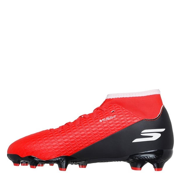 Red/Black - Skechers - SKX.2 Juniors Firm Ground Football Boots