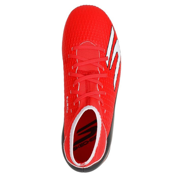 Red/Black - Skechers - SKX.2 Juniors Firm Ground Football Boots