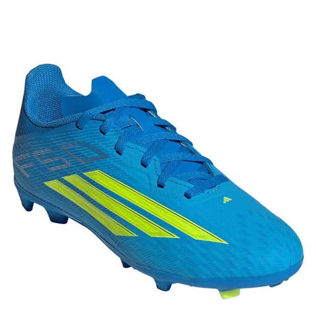 Blue/Yellow - adidas - F50 League Juniors Firm Ground Football Boots
