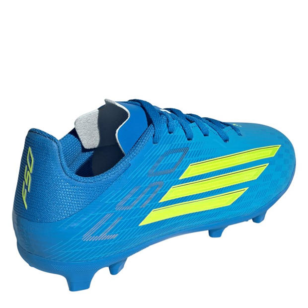 Blue/Yellow - adidas - F50 League Juniors Firm Ground Football Boots