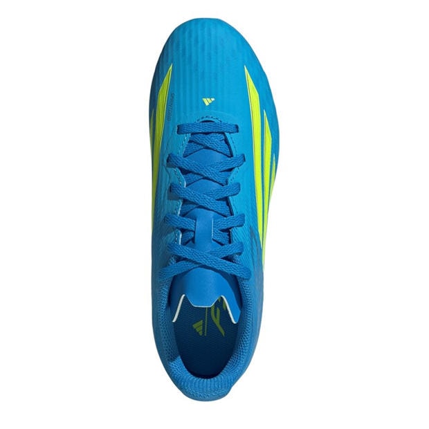 Blue/Yellow - adidas - F50 League Juniors Firm Ground Football Boots