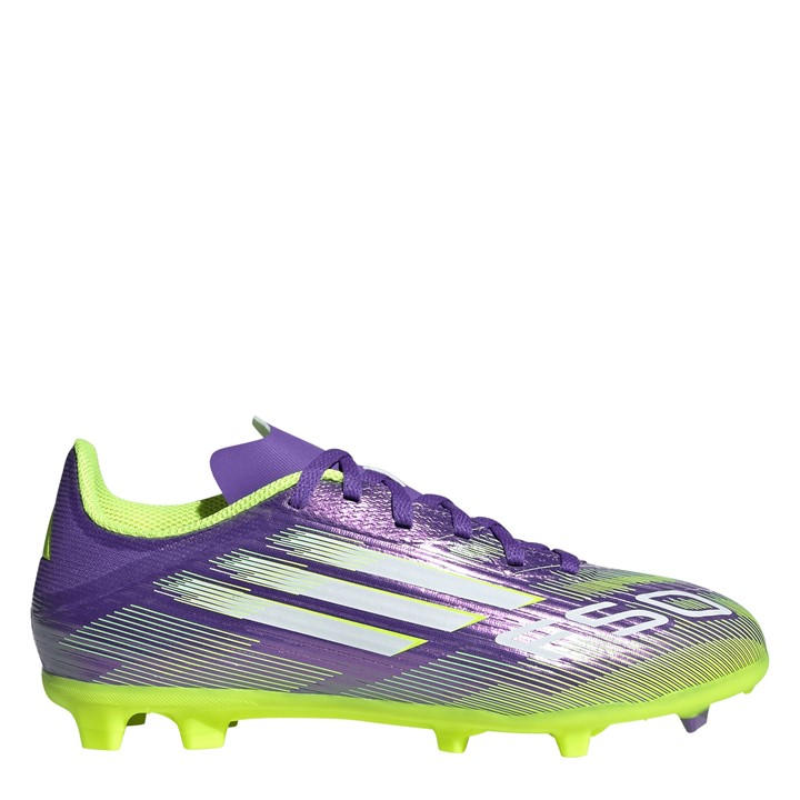 Adidas Boys Purple F50 League  Firm Ground Football Boots in Size 4, Sports Direct