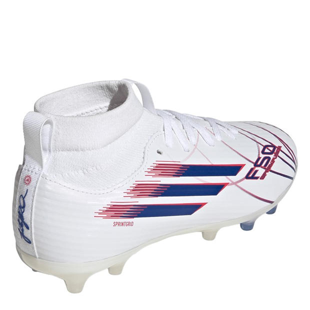 White/Blue/Red - adidas - F50 League Juniors Firm Ground Football Boots