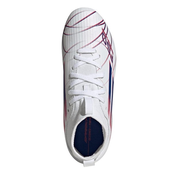White/Blue/Red - adidas - F50 League Juniors Firm Ground Football Boots