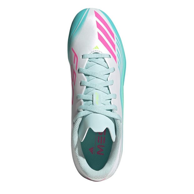 Wht/Pink/Blue - adidas - F50 League Juniors Firm Ground Football Boots