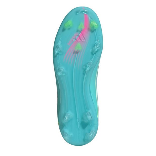 Wht/Pink/Blue - adidas - F50 Elite Juniors Firm Ground Football Boots
