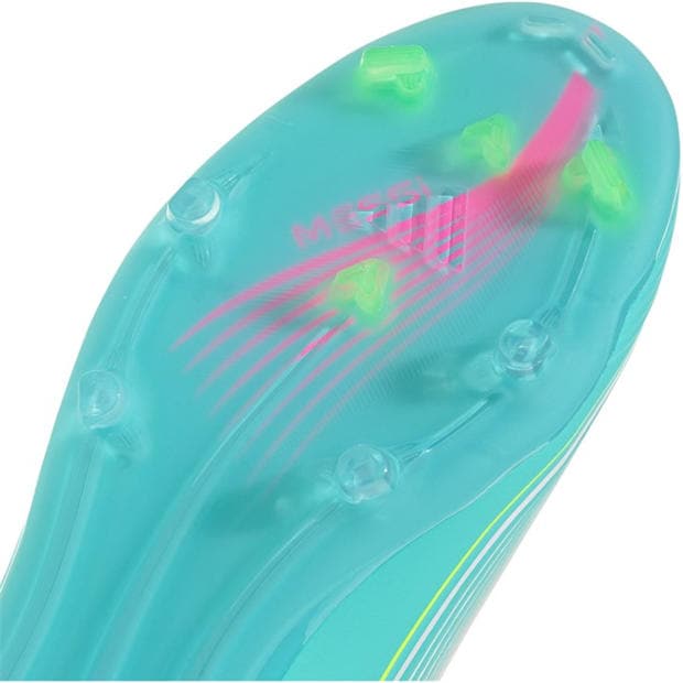 Wht/Pink/Blue - adidas - F50 Elite Juniors Firm Ground Football Boots