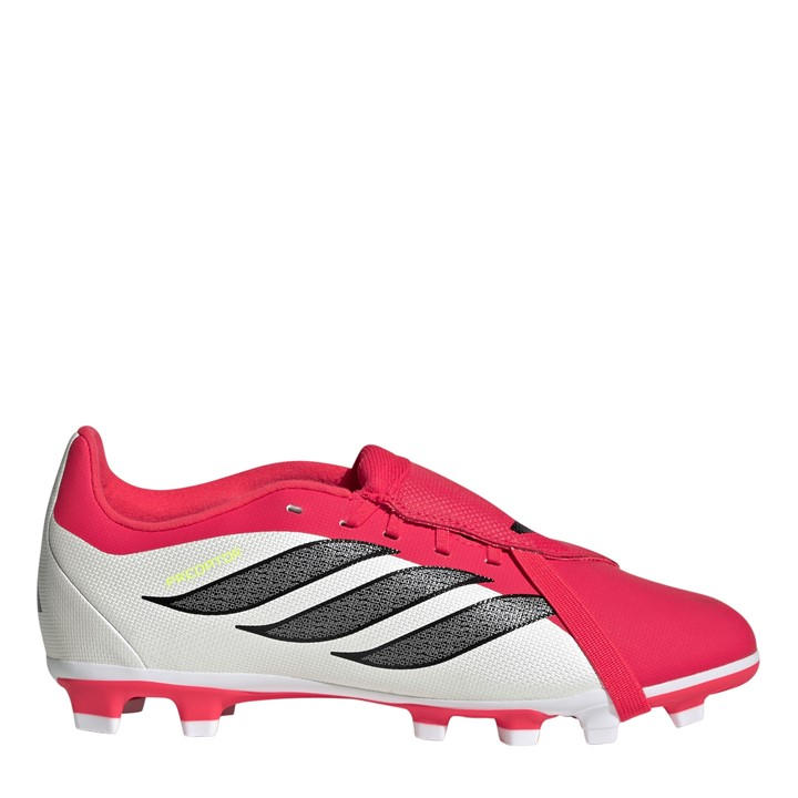 Adidas Boys Red Kids Predator Fold-Over Tongue Club Firm Ground Football Boots in Size 3, Sports Direct