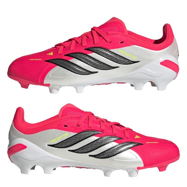 Red/Blk/White - adidas - Juniors adidas Predator Elite Firm Ground Football Boots
