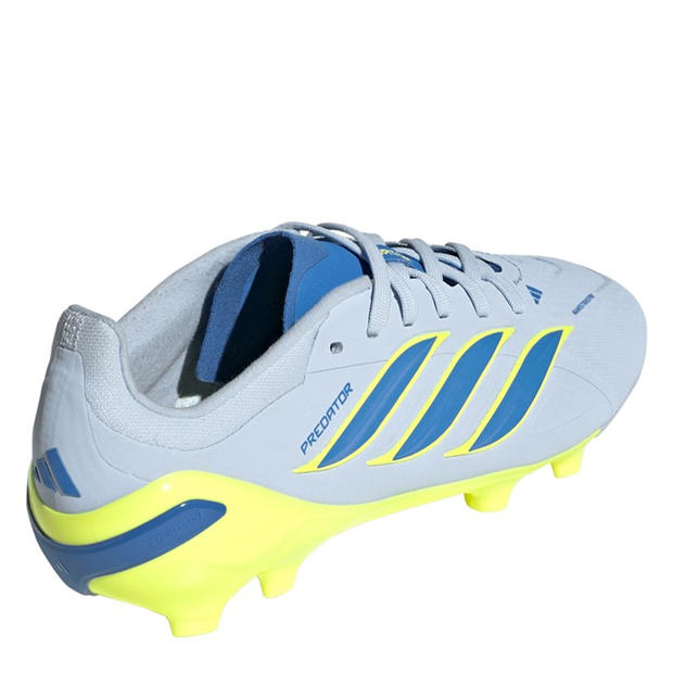 Blue/Yellow - adidas - Juniors adidas Predator Elite Firm Ground Football Boots