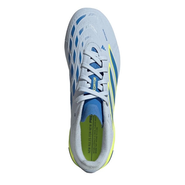 Blue/Yellow - adidas - Juniors adidas Predator Elite Firm Ground Football Boots