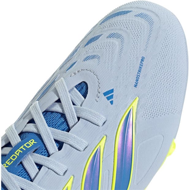 Blue/Yellow - adidas - Juniors adidas Predator Elite Firm Ground Football Boots