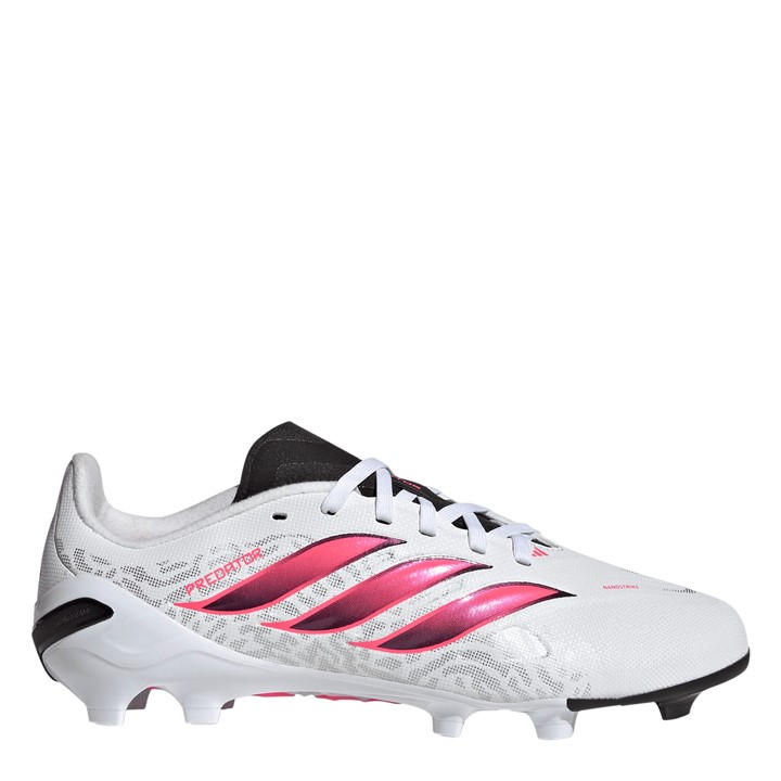 Adidas Boys White Kids Predator League Firm Ground Football Boots in Size 4, Sports Direct