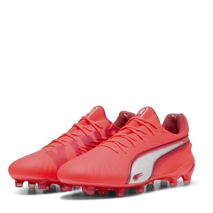 Puma Boys Red King Ultimate Firm Ground Football Boots  in Size 5.5, Sports Direct