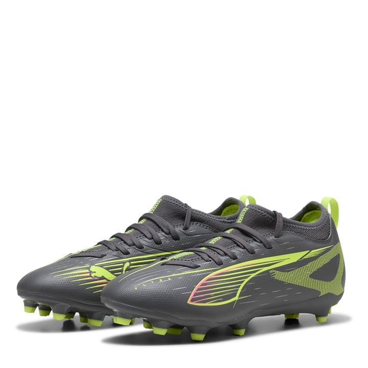 Puma  Kids Silver Ultra Match Firm Ground Football Boots in Size 5.5, Sports Direct