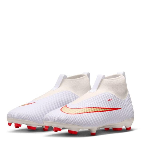 White/Red - Nike - Unisex Kids' Superfly 11 Academy Firm Ground Football Boots