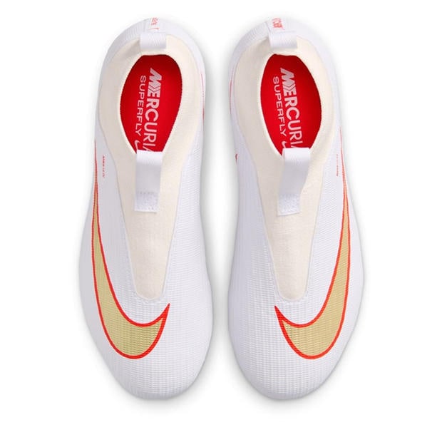 White/Red - Nike - Unisex Kids' Superfly 11 Academy Firm Ground Football Boots