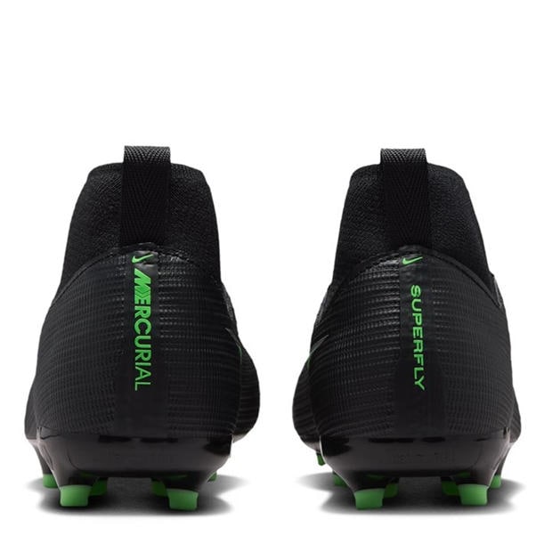 Black/Green - Nike - Unisex Kids' Superfly 11 Academy Firm Ground Football Boots