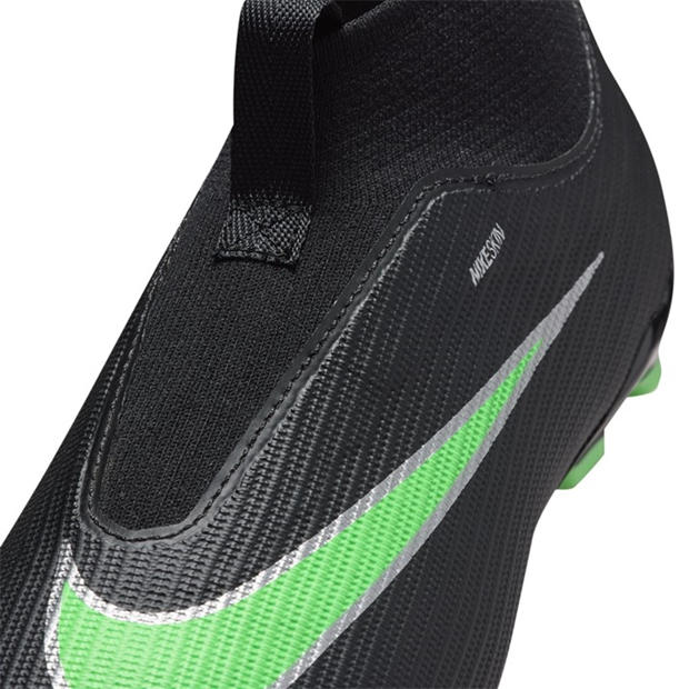 Black/Green - Nike - Unisex Kids' Superfly 11 Academy Firm Ground Football Boots