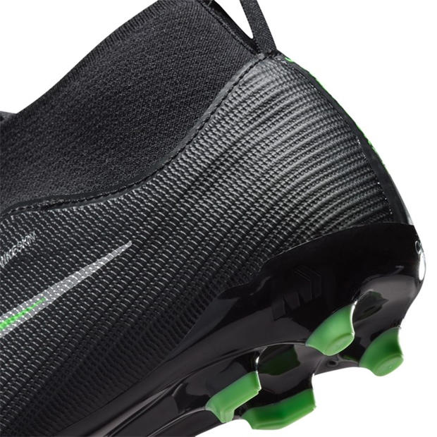 Black/Green - Nike - Unisex Kids' Superfly 11 Academy Firm Ground Football Boots