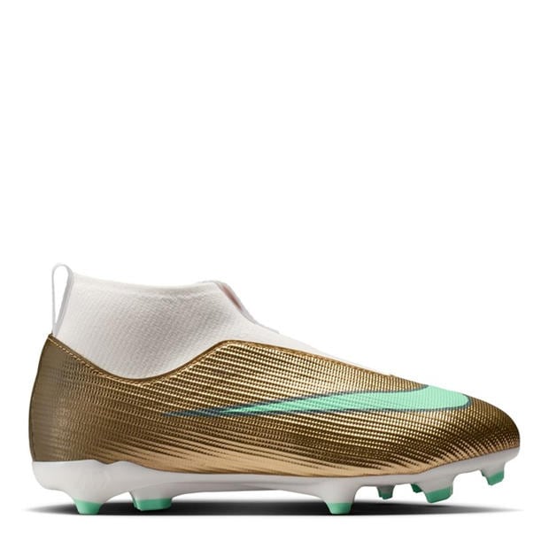 Gold/Jade - Nike - Unisex Kids' Superfly 11 Academy Firm Ground Football Boots