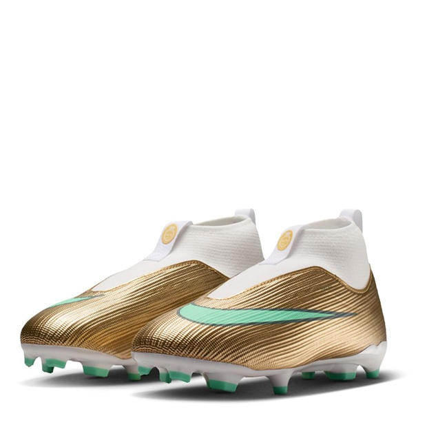 Gold/Jade - Nike - Unisex Kids' Superfly 11 Academy Firm Ground Football Boots