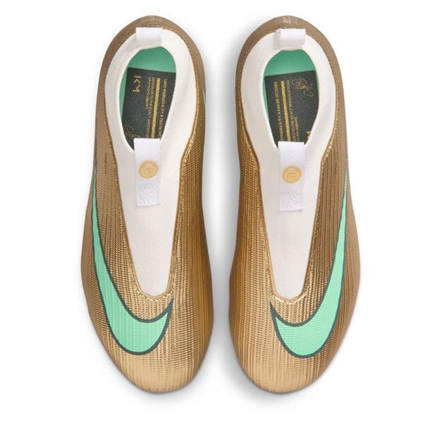 Gold/Jade - Nike - Unisex Kids' Superfly 11 Academy Firm Ground Football Boots