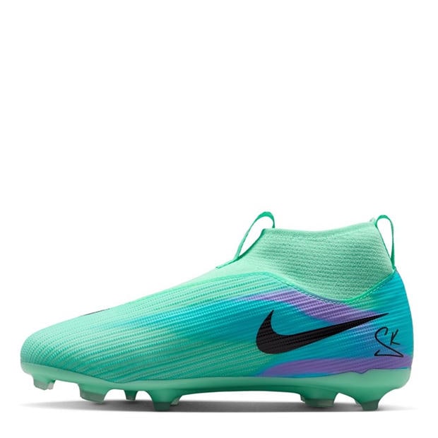 Green/Black - Nike - Unisex Kids' Superfly 11 Academy Firm Ground Football Boots