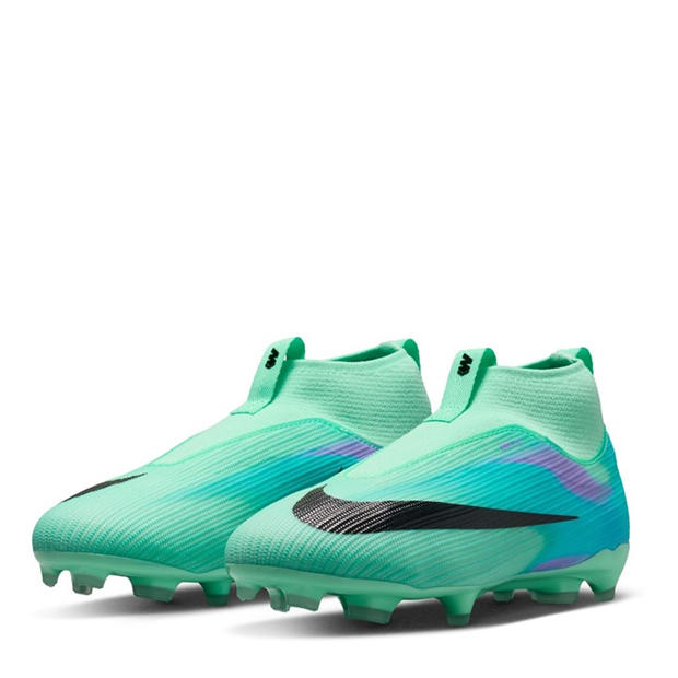 Green/Black - Nike - Unisex Kids' Superfly 11 Academy Firm Ground Football Boots