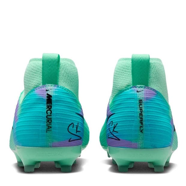 Green/Black - Nike - Unisex Kids' Superfly 11 Academy Firm Ground Football Boots
