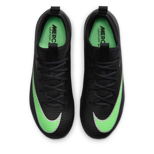 Black/Green - Nike - Unisex Kids' Vapor 17 Academy Firm Ground Football Boots