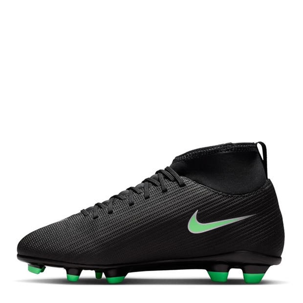 Black/Green - Nike - Unisex Kids' Superfly 11 Club Firm Ground Football Boots