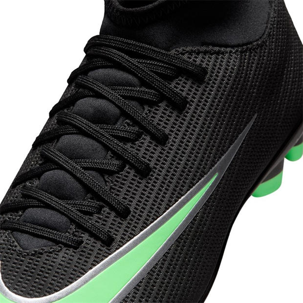 Black/Green - Nike - Unisex Kids' Superfly 11 Club Firm Ground Football Boots