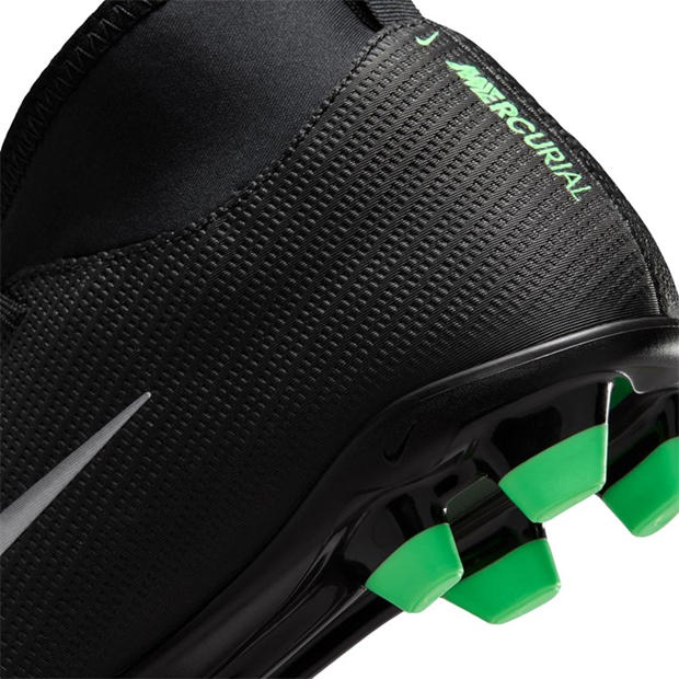 Black/Green - Nike - Unisex Kids' Superfly 11 Club Firm Ground Football Boots