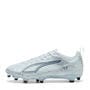 Icy Blue/White - Puma - Kids' Firm Ground Football Boots