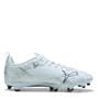 Icy Blue/White - Puma - Kids' Firm Ground Football Boots