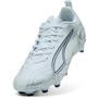 Icy Blue/White - Puma - Kids' Firm Ground Football Boots
