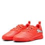 Red/Wht-Silver - Puma - Future 9 Play Indoor Junior Football Boots