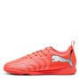 Red/Wht-Silver - Puma - Future 9 Play Indoor Junior Football Boots