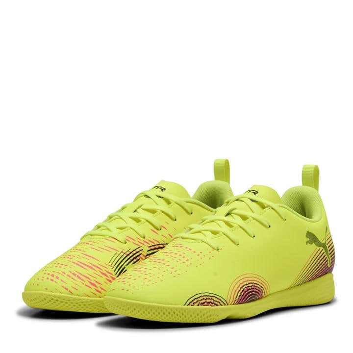 Puma  Kids Yellow ' Future 8 Play It Indoor Football Boots in Size 3.5, Sports Direct