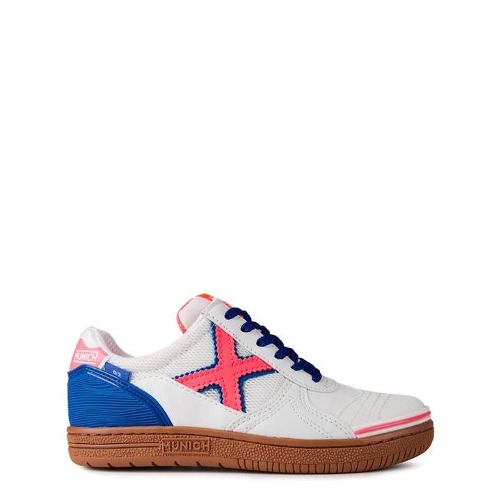 Munich Boys White G3 Profit Trainers  in Size 3.5, Sports Direct