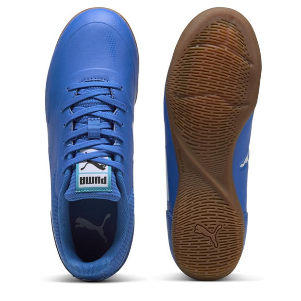 ltrBl-Wht-SpdBl - Puma - Unisex Kids' Truco III Indoor Football Boots