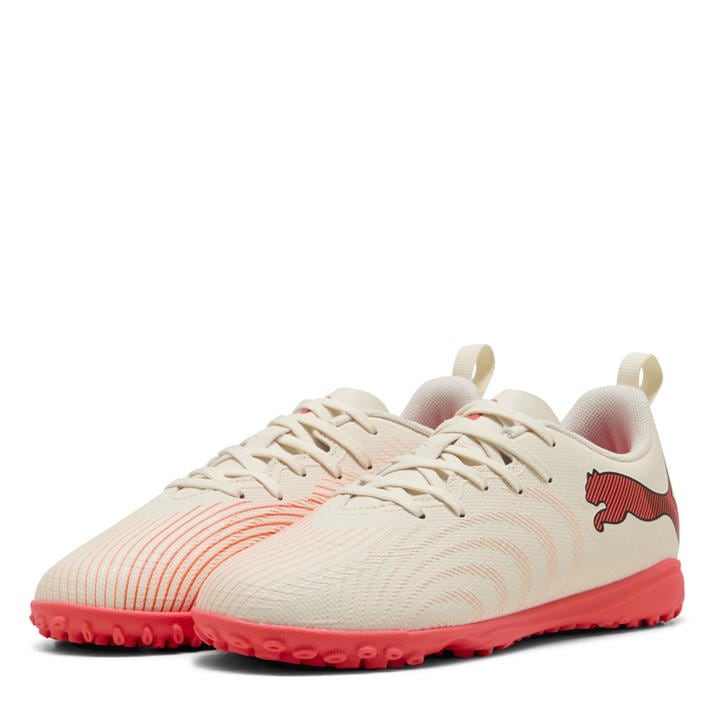 Puma  Kids Cream Kids Future 9 Play Astro Turf Football Boots in Size 4, Sports Direct