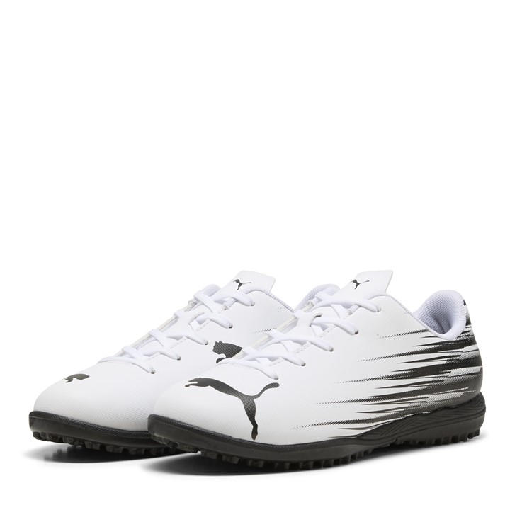 Puma  Kids White Kids' Attacanto Ii Tt Astro Turf Football Boots in Size 4.5, Sports Direct