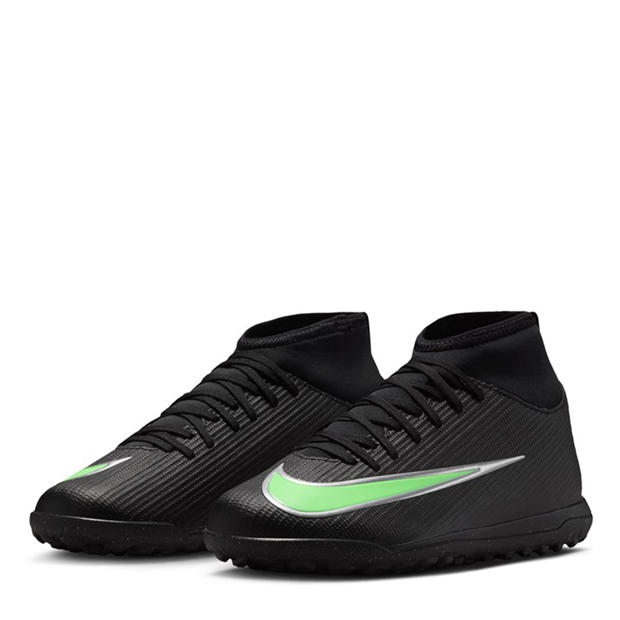 Black/Green - Nike - Kids' Mercurial Club Astro Turf Football Boot