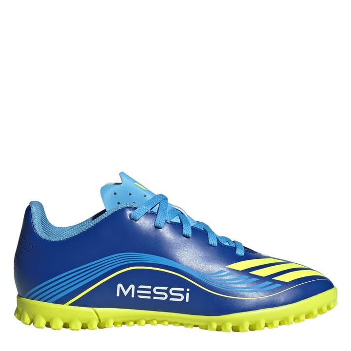 Adidas Boys Blue F50 Club  Astro Turf Football Boots in Size 5, Sports Direct